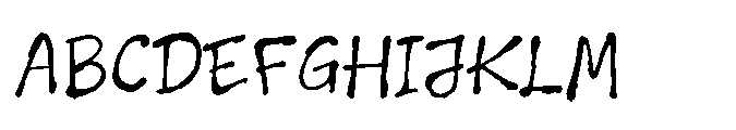 Imperfetto One Font UPPERCASE