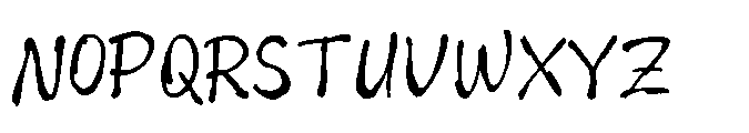 Imperfetto One Font UPPERCASE