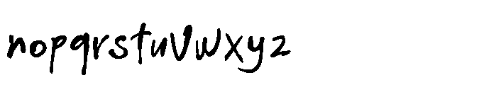 Imperfetto One Font LOWERCASE