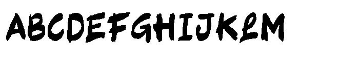 Imperfetto Six Font UPPERCASE