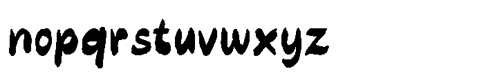Imperfetto Six Font LOWERCASE