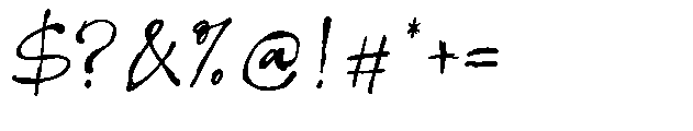 Imperfetto Three Font OTHER CHARS