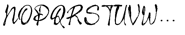 Imperfetto Three Font UPPERCASE