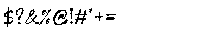 Imperfetto Two Font OTHER CHARS