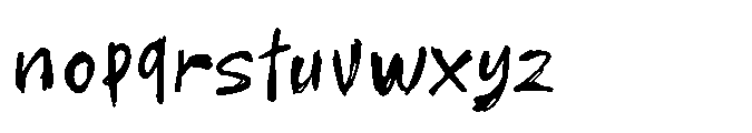 Imperfetto Two Font LOWERCASE