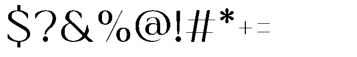 Imperial Aureas Regular Font OTHER CHARS
