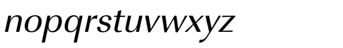 Imperial Pro Regular Oblique Font LOWERCASE