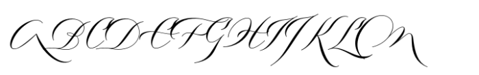 Imperial Signature Font UPPERCASE