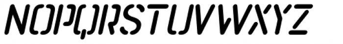 Import Stencil Oblique Font LOWERCASE