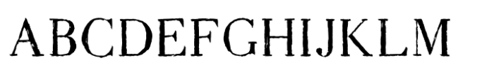 Impression Serif Regular Font UPPERCASE