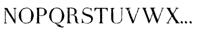 Impression Serif Regular Font UPPERCASE