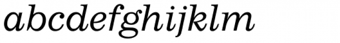Impressum EF Light Italic Font LOWERCASE
