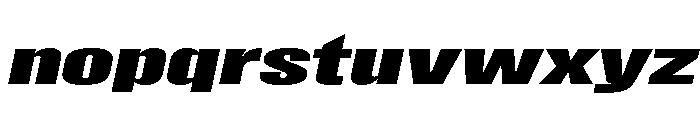 ImpactNieuw 2016Italic Font LOWERCASE
