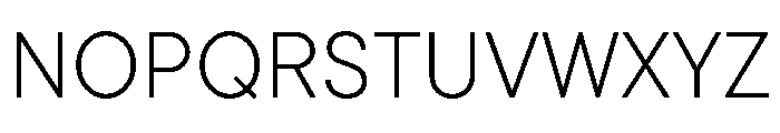 Inclusive Sans Extra Light Font UPPERCASE