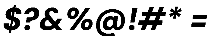 Inclusive Sans Heavy Italic Font OTHER CHARS