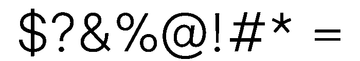 Inclusive Sans Light Font OTHER CHARS