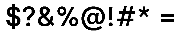 Inclusive Sans Medium Font OTHER CHARS