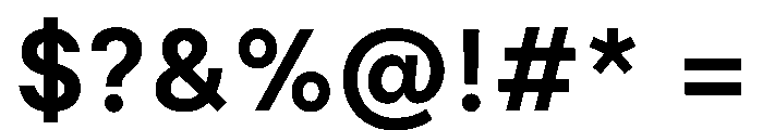 Inclusive Sans SemiBold Font OTHER CHARS