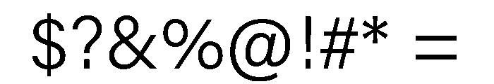Indivisible Variable Light Font OTHER CHARS