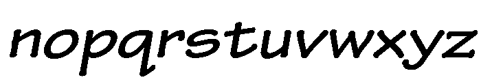 Indoor Kid Variable Bold Italic Font LOWERCASE