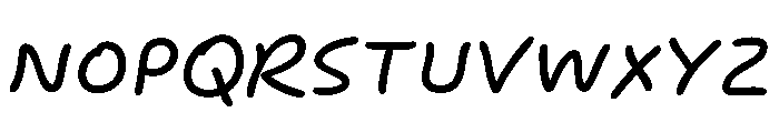 Indoor Kid Variable Italic Font UPPERCASE