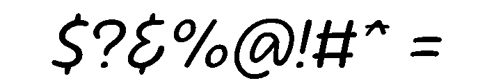 Indoor Kid Variable Light Italic Font OTHER CHARS