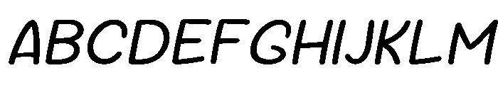 Indoor Kid Variable Light Italic Font UPPERCASE