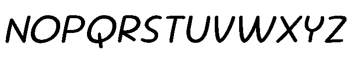 Indoor Kid Variable Light Italic Font UPPERCASE