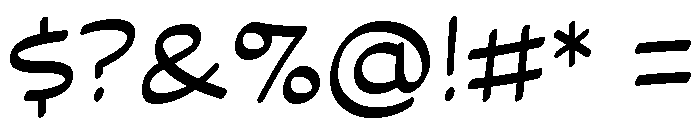 Indoor Kid Variable Light Font OTHER CHARS
