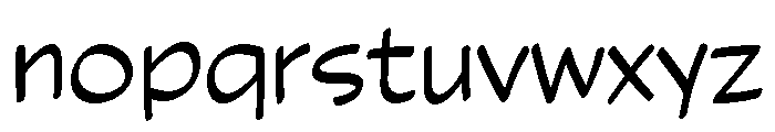 Indoor Kid Variable Light Font LOWERCASE