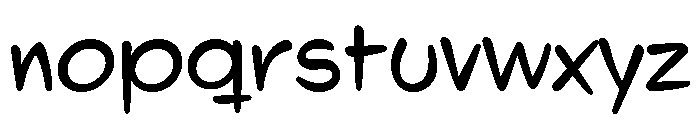 Indoor Kid Variable Regular Font LOWERCASE