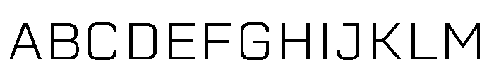 Industria Sans Variable Extra Light Font UPPERCASE