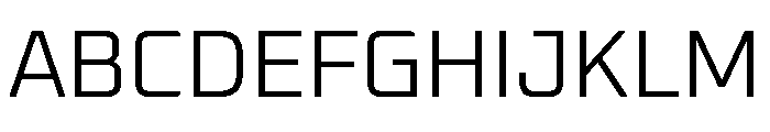Industria Sans Variable Light Font UPPERCASE