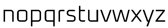 Industria Sans Variable Light Font LOWERCASE
