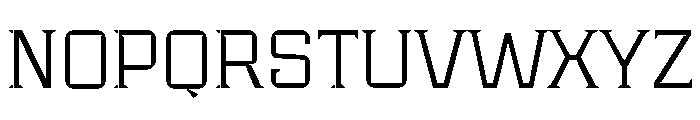 Industria Sans Variable Regular Font UPPERCASE