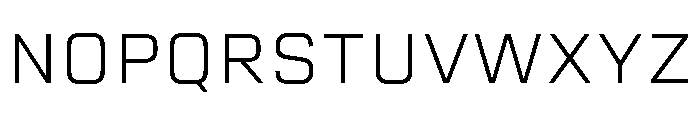 Industria Serif Variable Extra Light Font UPPERCASE