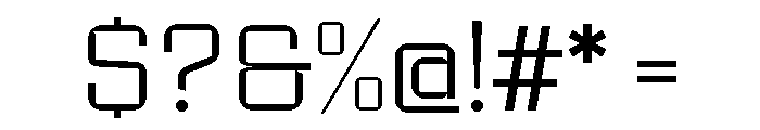 Industria Serif Variable Regular Font OTHER CHARS