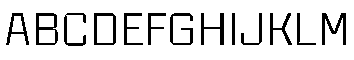 Industria Serif Variable Regular Font UPPERCASE