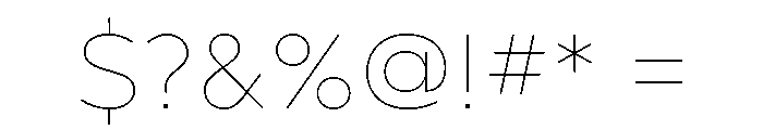 Inglesa Variable Thin Font OTHER CHARS