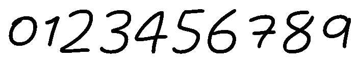 Ink Free Light Italic Font OTHER CHARS