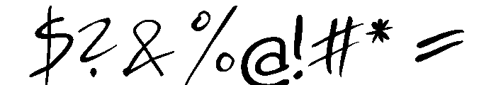 Ink Free Light Font OTHER CHARS