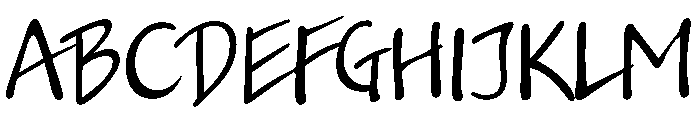 Ink Free Light Font UPPERCASE