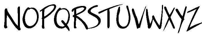 Ink Free Light Font UPPERCASE