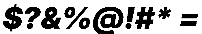 Inter 18pt Black Italic Font OTHER CHARS
