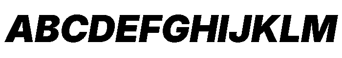 Inter 18pt Black Italic Font UPPERCASE