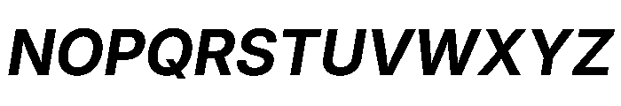 Inter 18pt Bold Italic Font UPPERCASE