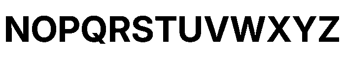 Inter 18pt Bold Font UPPERCASE