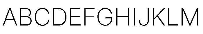 Inter 18pt ExtraLight Font UPPERCASE