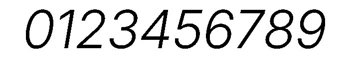 Inter 18pt Light Italic Font OTHER CHARS