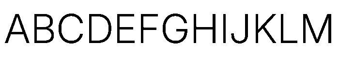 Inter 18pt Light Font UPPERCASE